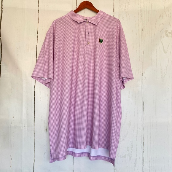 PETER MILLAR Men's Summer Comfort Purple Golf Polo Short Sleeve Shirt 3X